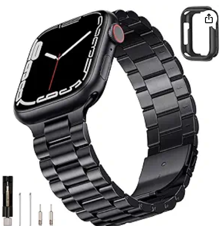 SUNFWR Stainless Steel Metal Band Compatible with Apple Watch Band