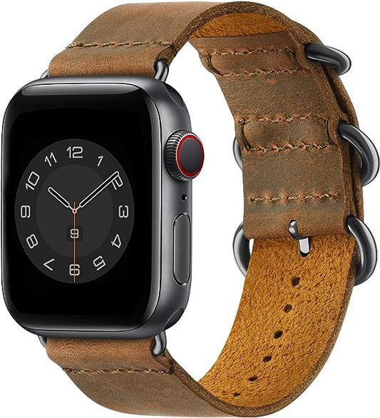 SUNFWR Leather Bands Compatible with Apple Watch Band