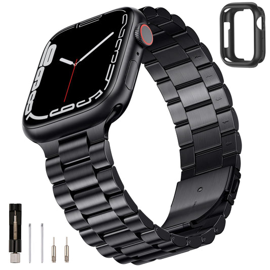SUNFWR Stainless Steel Metal Band Compatible with Apple Watch