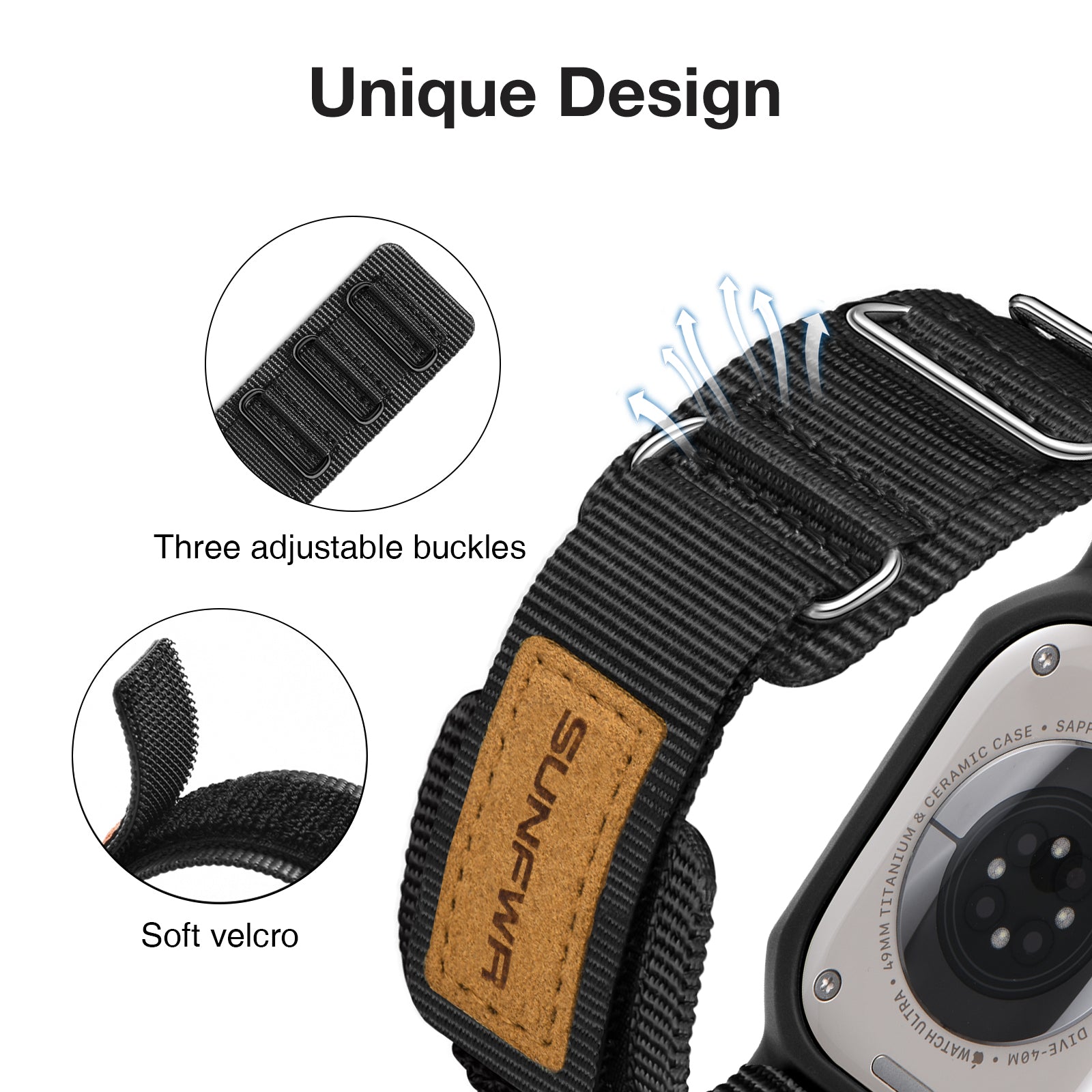 Velcro Apple Watch Band With Case SUNFWR®