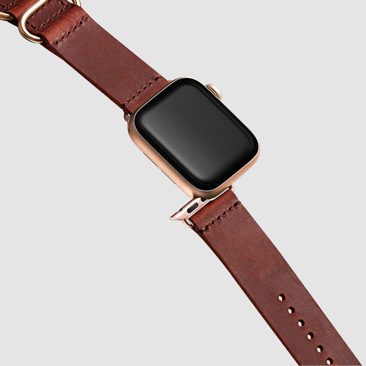 black apple watch band leather