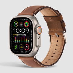 brown leather apple watch band