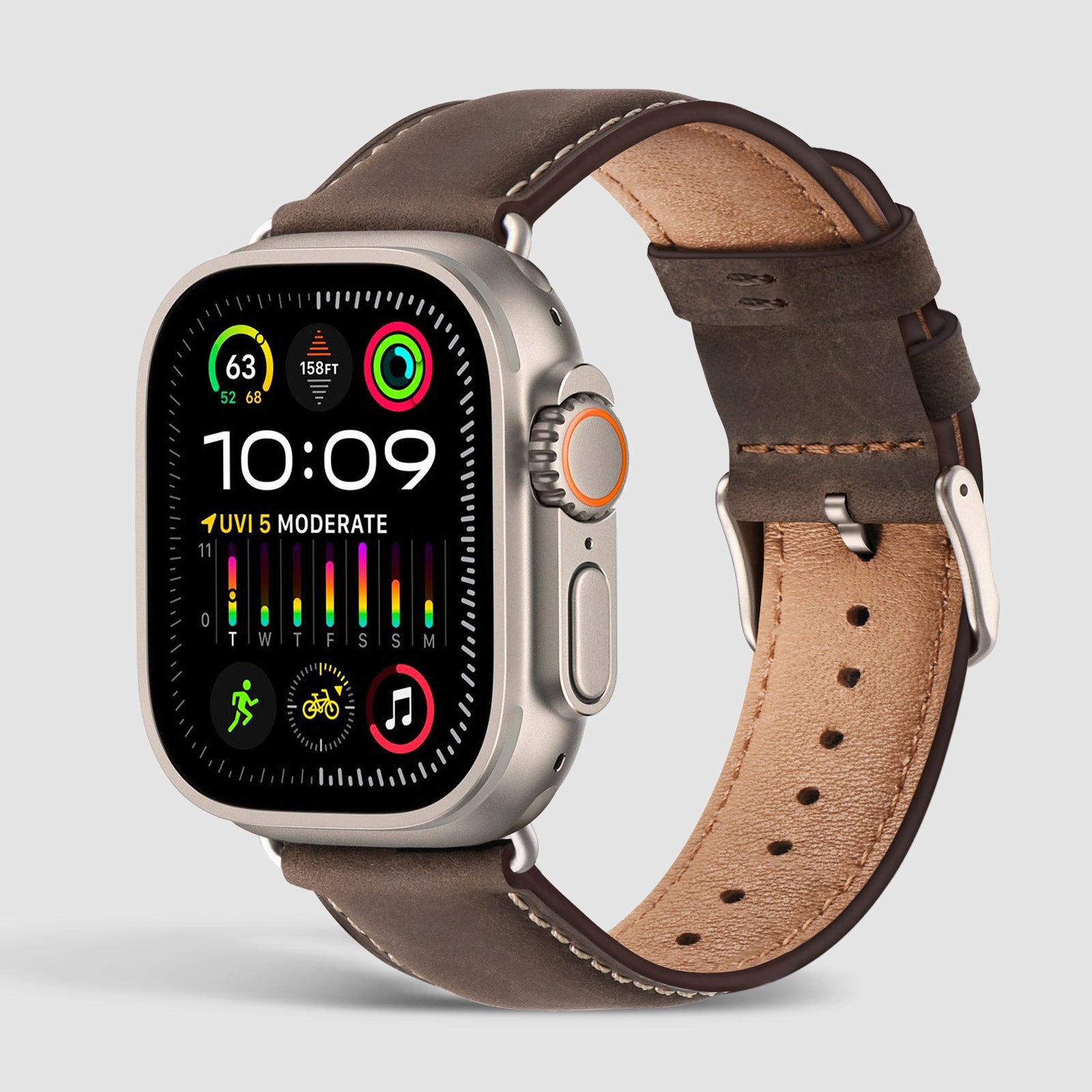 mens apple watch leather band