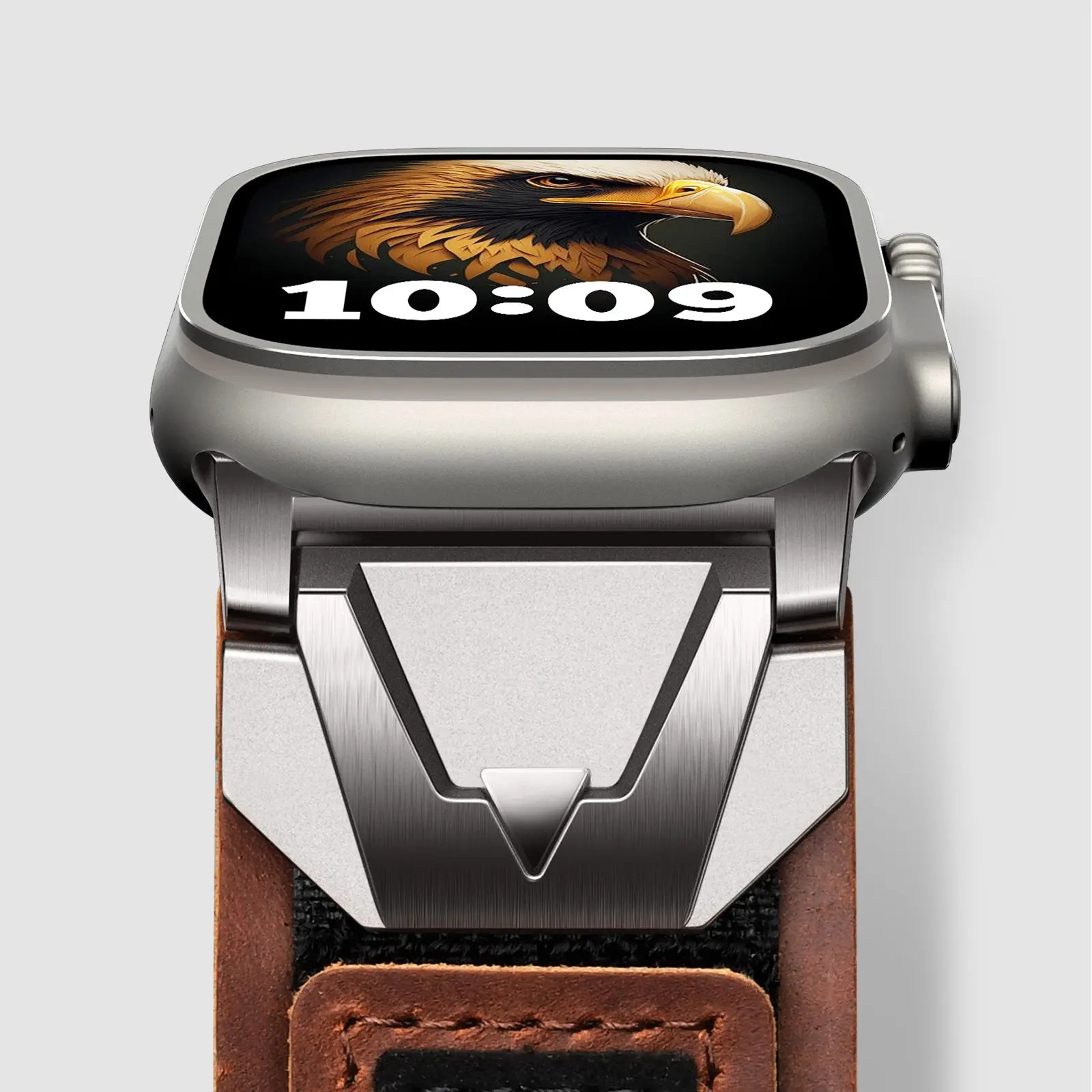 wide leather apple watch band